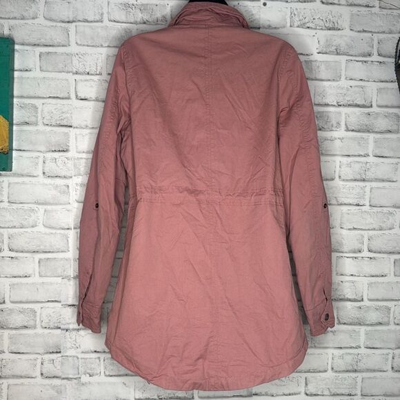 Papaya Pink Zip Up Lightweight Jacket Size Small - Picture 4 of 6